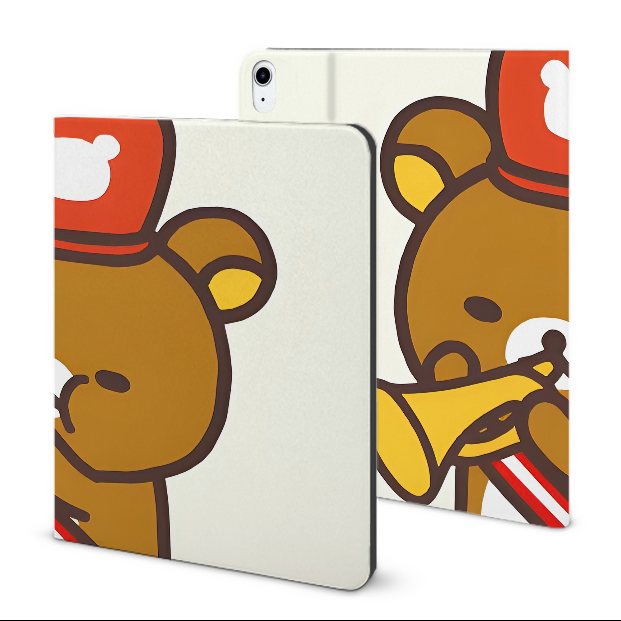 （画像用） リラックマ リラックマ キイロイトリ Rilakkuma Korilakkuma Kiiroitori IPad ケース ブック型 PUレザー TPU 耐衝撃 軽量 薄型 ペン収納なし 全面保護 IPad 各モデル対応